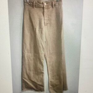 Tan Wide-Leg Pants